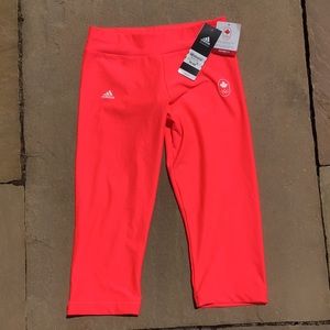 Adidas performance l exercise pants l flash red